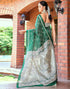 Vasthrlay Bandhani Printed Unstitched Wine Saree