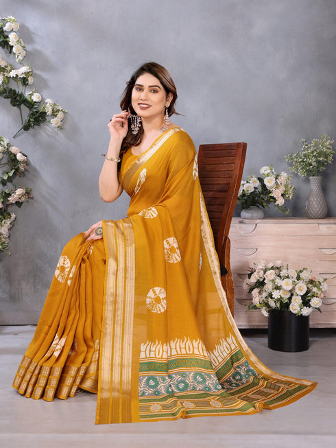 Vasthrlay Black Unstitched Saree