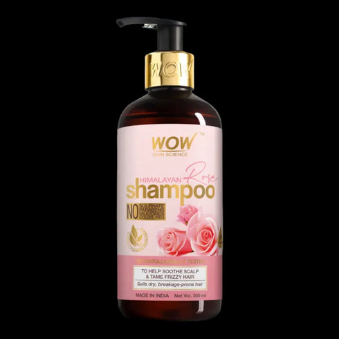 WOW Skin Science Himalayan Rose Hair Shampoo for Dry Damaged Hair