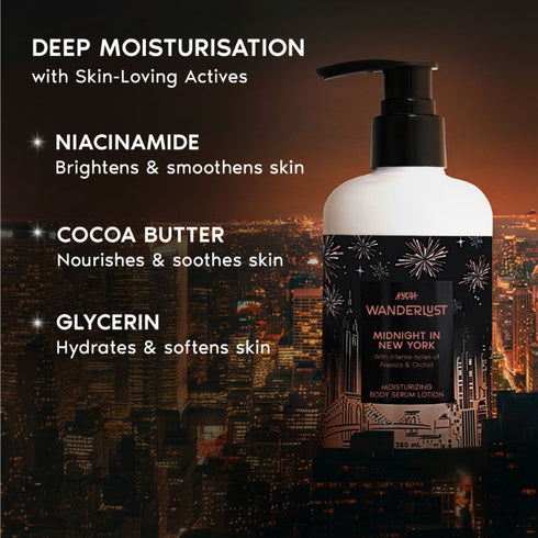 Wanderlust Midnight in New York Moisturising Brightening Body Lotion