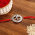Giva 925 Silver Beaded Om Rakhi