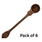 Copper Achmani Pooja Spoon Pack of 6