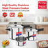 Prestige Stainless Steel Pressure Cooker 4.5 L Combo