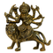 Brass Maa Durga Blessing Pose Statue 563g