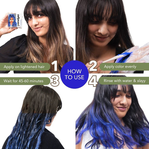 Paradyes Rudolphi Blue Semi-Permanent Hair Color