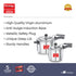 Prestige Svachh Nakshatra Plus Aluminium Pressure Cooker 5 L Combo