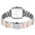 Titan Slim Square Quartz Analog with Date Silver Dial With Two Toned Color Strap Watch