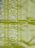 Prakruthi Mughizh Royal Blue & Tea Green Kanchi Border Handloom Soft Silk Saree