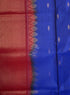 Prakruthi Ezhil Royal Blue & Maroon Long Border Handloom Soft Silk Saree