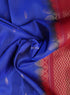 Prakruthi Ezhil Royal Blue & Maroon Long Border Handloom Soft Silk Saree