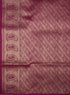 Prakruthi Mughizh Forest Green & Violet Kanchi Border Handloom Soft Silk Saree