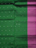 Prakruthi Mughizh Forest Green & Purple Check Handloom Soft Silk Saree