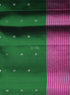 Prakruthi Mughizh Forest Green & Purple Check Handloom Soft Silk Saree