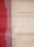 Prakruthi Swarnam Blush & Red Plain Fancy Handloom Soft Silk Saree