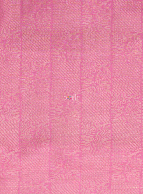Prakruthi Swarnam Baby Pink Fancy Handloom Soft Silk Saree