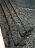 Prakruthi Swarnam Black Swan Pure Silver Zari with Sleeve Work Handloom Soft Silk Saree