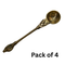 Brass Achmani Pooja Spoon Set of 4