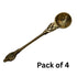 Brass Achmani Pooja Spoon Set of 4