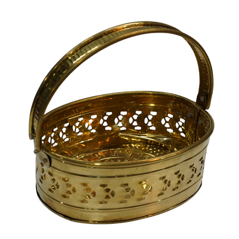 Brass Traditional Pooja Basket