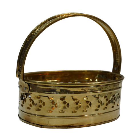 Brass Traditional Pooja Basket