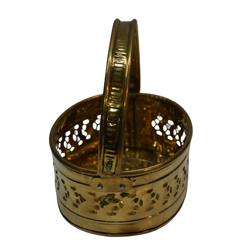 Brass Traditional Pooja Basket