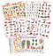 Educational Charts - Combo 6 (10 Charts)- Food 1 & 2, Yoga Charts- (1-6), Healthy Food (Vitamin Chart) and Reflexology