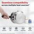 Prestige Svachh Aluminium Anti Bulge Gas And Induction Compatible Pressure Cooker 7.5 L Silver