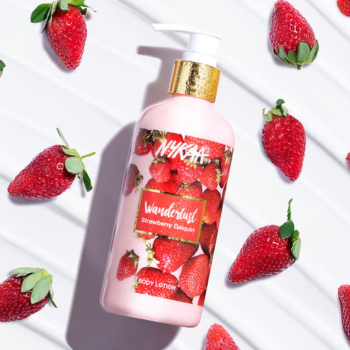 Wanderlust Strawberry Daiquiri Lotion & Strawberry Vanilla Hand & Nail Cream Combo