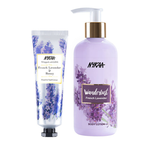 Wanderlust French Lavender Lotion & Lavender Honey Hand & Nail Cream Combo