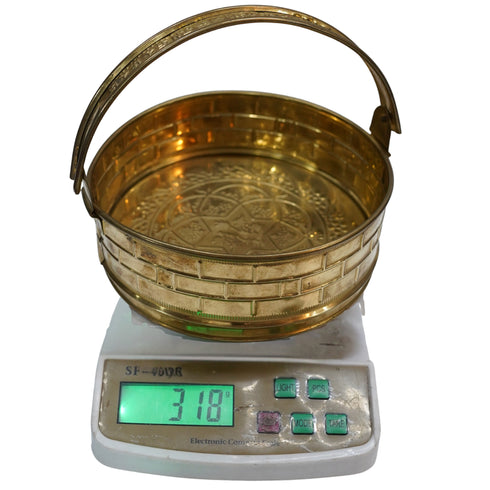 Brass Round Multipurpose Basket