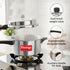 Prestige Popular Plus Svachh Virgin Aluminium Spillage Control Pressure Cooker 4 L Silver