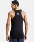 Jockey Super Combed Cotton Rib Round Neck with Racerback Gym Vest | Black