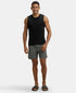 Jockey Super Combed Cotton Rib Solid Round Neck Muscle Vest | Black