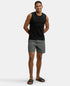 Jockey Super Combed Cotton Rib Solid Round Neck Muscle Vest | Black
