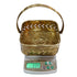 Brass Finish Flower Basket