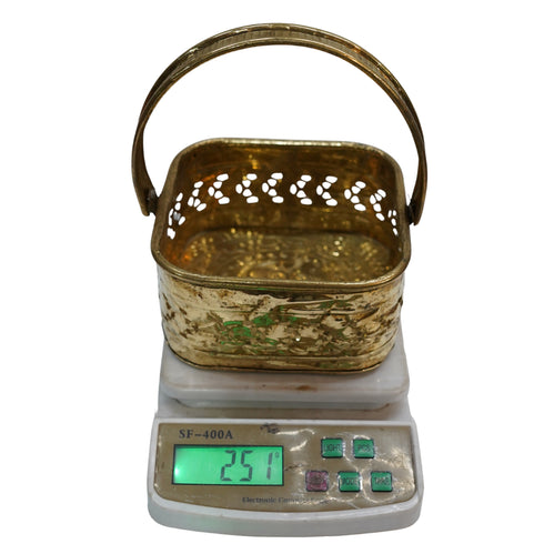 Brass Traditional Square Basket