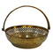 Brass Engraved Pooja Basket