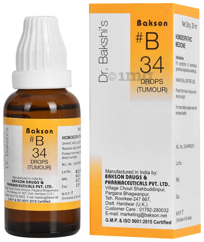 Bakson B34 Tumour Drops 30ml
