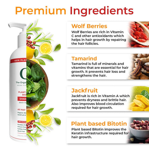 The Organic Forest Plant-Based Biotin Shampoo