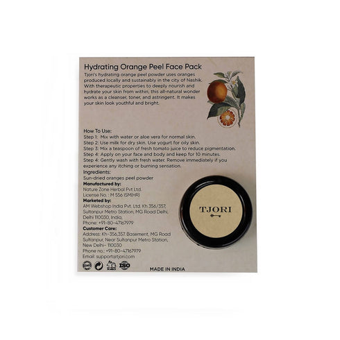 Tjori Hydrating Orange Peel Face Pack