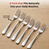 Vinod Decora Stainless Steel Dinner Fork Set of 12 Piece Heavy Gauge Steel Mirror Finish Rust Free Tough Strong and Durable