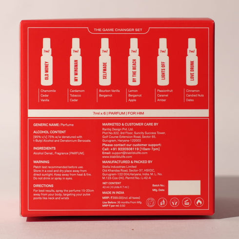 Bla Bli Blu Pack For Him 7ml X 6 Parfums