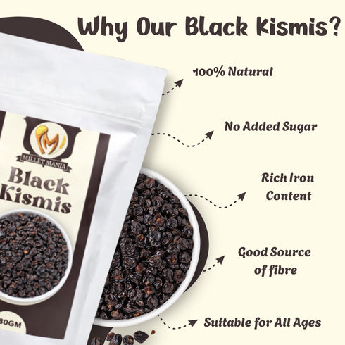 Millet Mania Black Kismis Black Raisins
