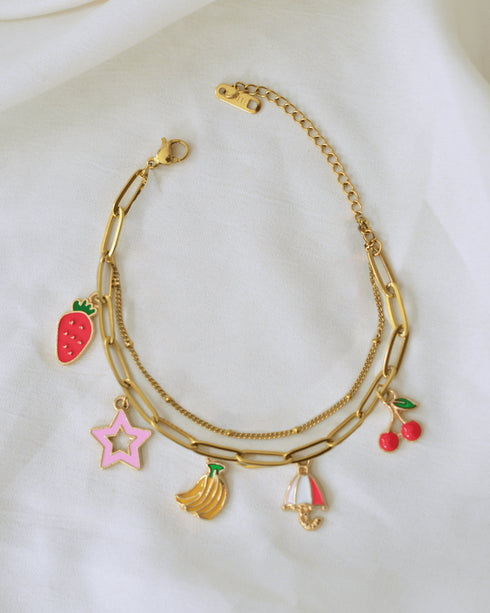 Ecoright Sweet Spot | Demi Fine Jewellery | 18k Gold Plated Charm Bracelet