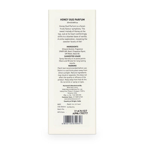 Bella Vita HONEY Oud Unisex Perfume
