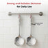 Vinod Stainless Steel Queens Perforated Skimmer Heavy Gauge Strainer Jhara 38.5 cm I Set of 2 I no 2