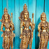 Tamas Brass Lord Rama, Sita, Lakshman, Hanuman Darbar Statue/Idol
