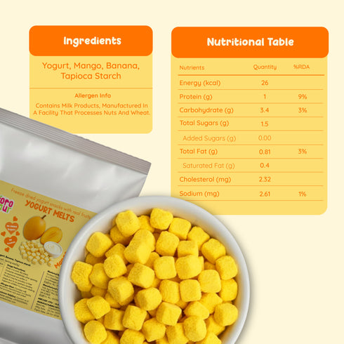 Rorosaur Mango Yogurt Melts
