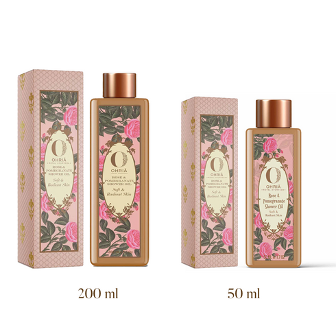 Ohria Ayurveda Rose & Pomegranate Shower Oil