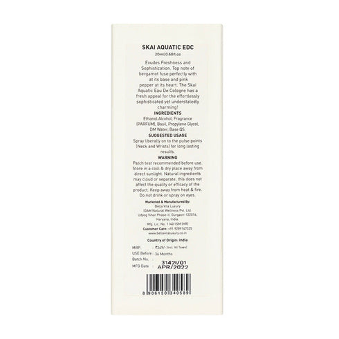 Bella Vita SKAI Aquatic Unisex Perfume